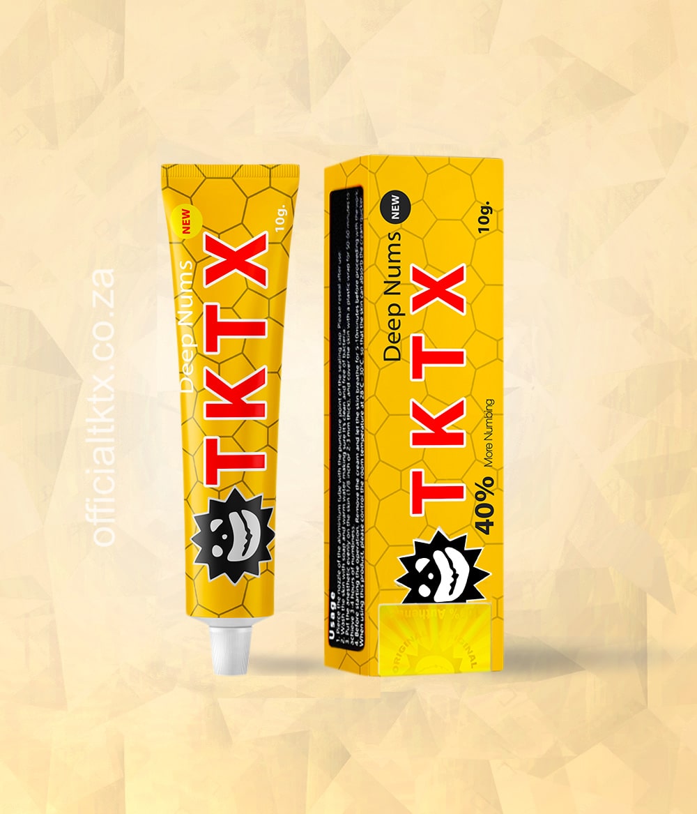 TKTX Numbing Cream Yellow 55% - Limited Edition, strongest numbing cream for tattoos